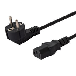 Savio CL-98 câble électrique Noir 1,8 m IEC C13 Prise d'alimentation type E