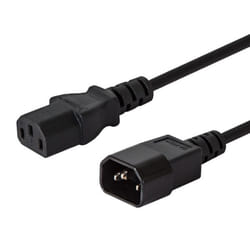 Savio CL-99 câble électrique Noir 1,2 m Coupleur C14 Coupleur C13