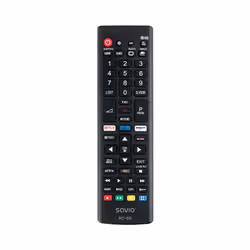Savio RC-05 do TV LG, TV, Universel, IR Wireless, Appuyez sur les boutons, Noir