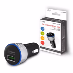 Savio SA-06/B chargeur d'appareils mobiles Smartphone Noir Allume-cigare Extérieure