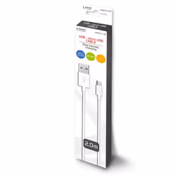 Savio CL-124 câble USB 2 m USB 2.0 USB A Micro-USB B Blanc