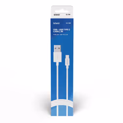 Savio CL-125 câble USB 1 m USB 2.0 USB A USB C Blanc