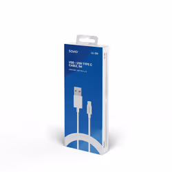 Savio CL-126 câble USB 1 m USB 2.0 USB C USB A Blanc - Vue supplémentaire 4