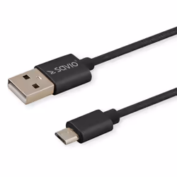 Savio CL-129, 2 m, USB A, USB C, USB 2.0, Noir