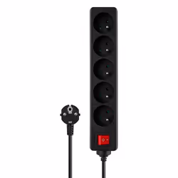 Savio LZ-02 Listwa zasilajca, 5 gniazd, 3m 5 sortie(s) CA Type E 2500 W - Vue supplémentaire 2