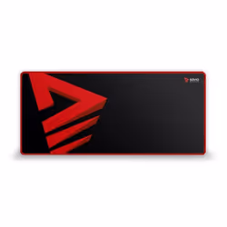 Savio Turbo Dynamic L, Noir, Rouge, Monochromatique, Tissu, Caoutchouc, Base antidérapante, Tapis de souris de jeu