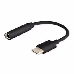 Savio AK-35/B, USB Type 3.1 C, Jack 3.5mm, 0,12 m, Noir