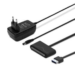Savio AK-39 USB 3.0 - SATA III adapter for 3.5/2.5\" drives with power supply - Adapter - Digital/Daten carte et adaptateur d'interfaces SATA, USB 2.0
