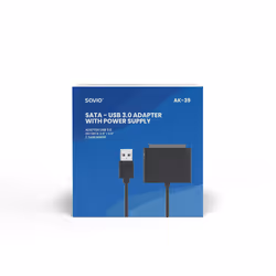 Savio AK-39 USB 3.0 - SATA III adapter for 3.5/2.5" drives with power supply - Adapter - Digital/Daten carte et adaptateur d'interfaces SATA, USB 2.0 - Vue supplémentaire 5