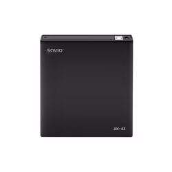 Savio AK-43 optical disc External Slim drive DVD±R/RW CD±R/RW Black, Noir, Avant, PC de bureau/PC portable, DVD±RW, USB 2.0,  ...