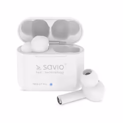Savio TWS-07 PRO, Sans fil, Musique, 20 - 20000 Hz, 8 g, Écouteurs, Blanc