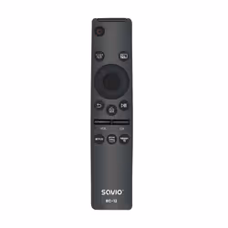 Savio RC-12 remote control IR Wireless TV Press buttons, TV, IR Wireless, Appuyez sur les boutons, Noir