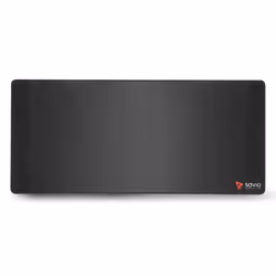 Savio Black Edition Turbo Dynamic L, Noir, Monochromatique, Caoutchouc, Base antidérapante, Tapis de souris de jeu