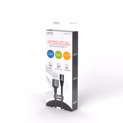 Savio CL-152 câble USB 1 m USB 2.0 USB A USB C/Micro-USB B/Lightning Noir