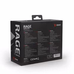 Savio RAGE WIRELESS - gamepad - tradlo Noir USB Manette de jeu Analogique PC, Playstation 3 - Vue supplémentaire 10