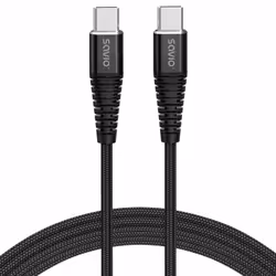 Savio CL-159, 1 m, USB C, USB C, USB 2.0, 480 Mbit/s, Noir