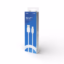 Savio USB cable 2 m USB 2.0 USB A - USB C White CL-168 câble USB 3 m Blanc