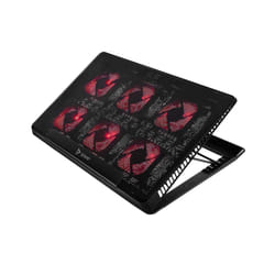Savio Laptop cooling pad 6 backlit fans 2000 RPM COS-01 17.3" Noir, Rouge