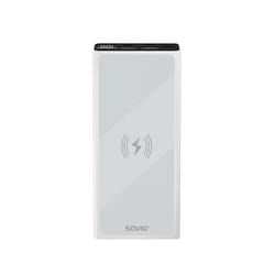 Savio power bank BA-06 10000 mAh adowanie indukcyjne Lithium Polymère (LiPo) Blanc