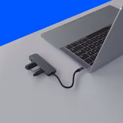 Savio Hub USB-C - 4 x USB-A AK-54 USB 3.2 Gen 1 (3.1 Gen 1) Type-A 1000 Mbit/s Noir