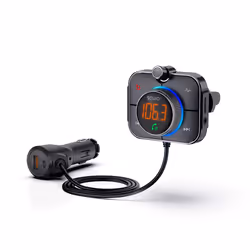 Savio TR-14 Transmiter FM z Bluetooth i ładowarką PD, Analogique et numérique, FM, 87,6 - 107,9 MHz, Bluetooth/USB, MicroSD ( ...