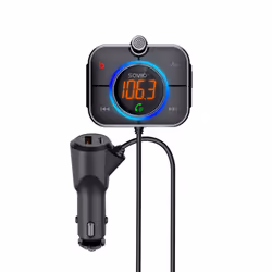 Savio TR-14 Transmiter FM z Bluetooth i ładowarką PD 87,6 - 107,9 MHz Bluetooth/USB Noir