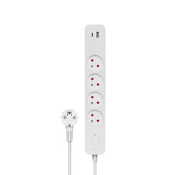 Savio LZ-114 4 sortie(s) CA Type E 1,5 m 2 3680 W Blanc