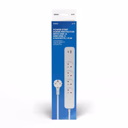 Savio LZ-114 4 sortie(s) CA Type E 1,5 m 2 3680 W Blanc