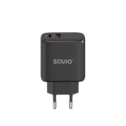 Savio LA-06/B USB Quick Charge Power Delivery 3.0 30W Internal charger Casque, Souris, Tablette, téléphone, Montre Noir Extérieure