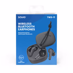 Savio TWS-11 Écouteurs sans fil Noir - Vue supplémentaire 10