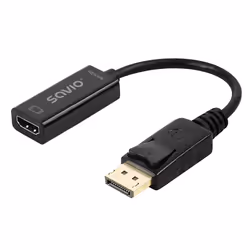 Savio AK-62 câble vidéo et adaptateur 0,2 m DisplayPort HDMI