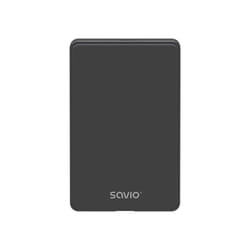 Savio AK-65 Boîtier de disques de stockage Boîtier disque dur/SSD Noir 2.5"