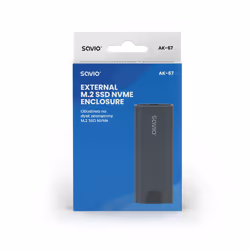 Savio AK-67 Boîtier de disques de stockage Enceinte ssd Gris M.2 - Vue supplémentaire 9