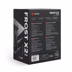 Savio SAVGCOFROSTBLACKX2 système de refroidissement d'ordinateur Dissipateur thermique/Radiateur 12 cm Noir - Vue supplémentaire 13