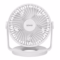 Savio AD-01 WHITE, Ventilateur sans lame domestique, Blanc, Table, Acrylonitrile-Butadiène-Styrène (ABS), Polypropylène (PP), ...