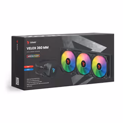 Savio VELOX 360 MM système de refroidissement d’ordinateur Noir