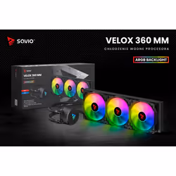 Savio VELOX 360 MM système de refroidissement d'ordinateur Noir - Vue supplémentaire 5