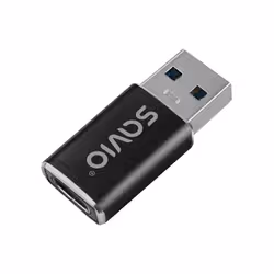 Savio AK-81 câble vidéo et adaptateur 0 m USB Type-C USB Type-A Noir - Vue supplémentaire 2