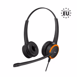 Axtel Prime MS HD stereo NC USB Casque Avec fil Arceau Bureau/Centre d'appels USB Type-A Noir, Orange