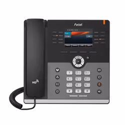 Axtel AX-500W, IP phone with wired handset, Noir, Combiné filaire, Sur bureau/mural, 16 lignes, 1000 entrées