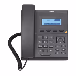 Axtel AX-200, IP phone with wired handset, Noir, Combiné filaire, 1 lignes, 1000 entrées, LCD