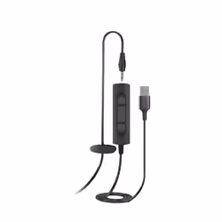 Axtel AXH-ONEUCD-35 écouteur/casque Avec fil Arceau Bureau/Centre d'appels USB Type-A Noir - Vue supplémentaire 2
