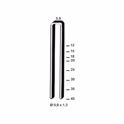Agrafes galvanisées SX BOSTITCH - SX - Agrafes galva pour agrafeur SB150K-1, SL150-1, SB-2IN1 Longueur de 15 à 35 mm - Produi ...
