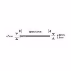 Pointes annelées en inox BOSTITCH 55 mm - pour N66C - 6600 pièces - N23R55SS316 - Pointes en rouleau N2.03 angle 16° et F 2.3 ...
