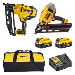 Dewalt - Pack 2 Cloueurs 18V DCK2046P2-QW : cloueur de charpente et un cloueur de finition avec 2 batteries