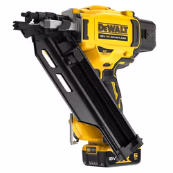 DeWALT DCN930P2-QW, Cloueuse, Magasin coudé, Jaune, 2 coups/min, Batterie, 5 Ah