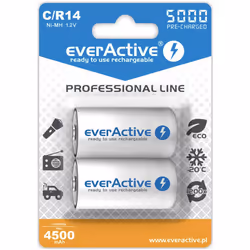 Everactive EVHRL14-5000, Batterie rechargeable, Hybrides nickel-métal (NiMH), 1,2 V, 2 pièce(s), 5000 mAh, -20 - 50 °C