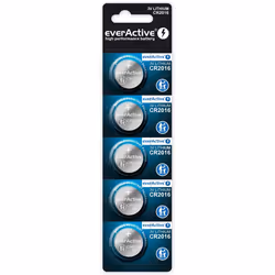 Everactive CR20165BL, Batterie à usage unique, CR2016, Lithium, 3 V, 5 pièce(s), 75 mAh
