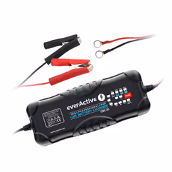 Everactive CBC-10, 12-24 V, 10 A, VRLA, AGM, VLA SLA, WET, GEL, LEAD ACID, 10 Ah, 300 Ah, Noir