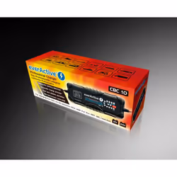 Everactive CBC-10 Chargeur de batterie pour véhicules 12-24 V Noir